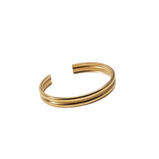 Pulsera de Acero Titanio Curvado Doble - Image 5