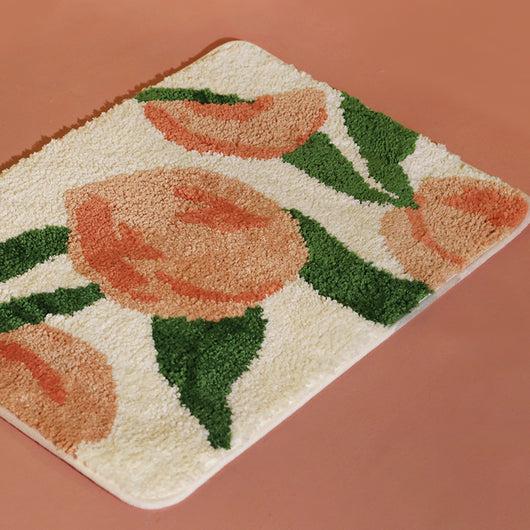 Tapete Suave de Diseño Original Durazno con Textura Flocking Estilo Ins - Image 8