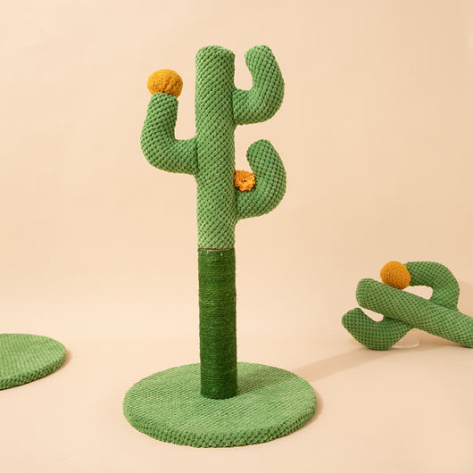 Rascador de Cactus para Gatos con Poste Sisal y Plataforma Escaladora - Image 6
