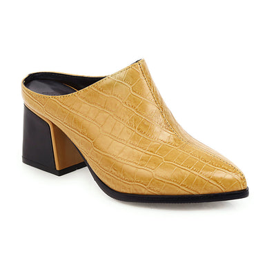 Zapatos Baotou Talla Grande con Patrón de Piedra - Image 3