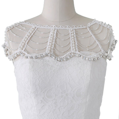Chal Cheongsam Perlas Tejido a Mano - Accesorio Nupcial Elegante - Image 6