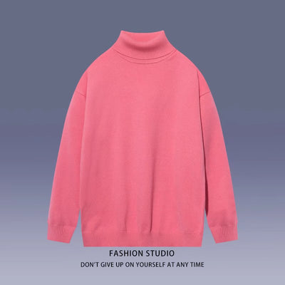 Suéter Cuello Alto Minimalista para Estudiantes - Image 7