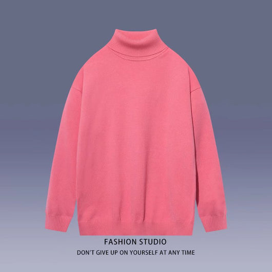 Suéter Cuello Alto Minimalista para Estudiantes - Image 7