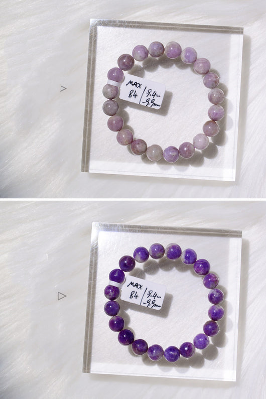 Pulsera de Sodalita Natural que Cambia a Púrpura con la Luz Solar - Image 7