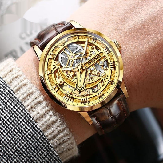 Reloj Mecánico Automático Hueco de Lujo para Hombre - Image 12