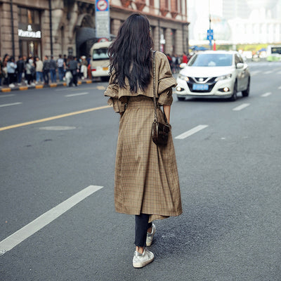 Abrigo Largo Cuadrille Suelta y Ligera - Corte Oversize Elegante para Mujer - Image 3