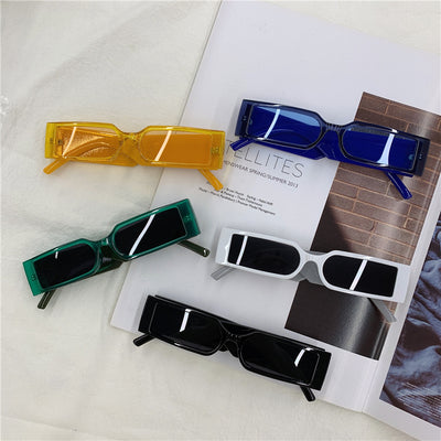 Gafas de Sol Vintage Rectangular Unisex - Estilo Hippie Designer - Image 3