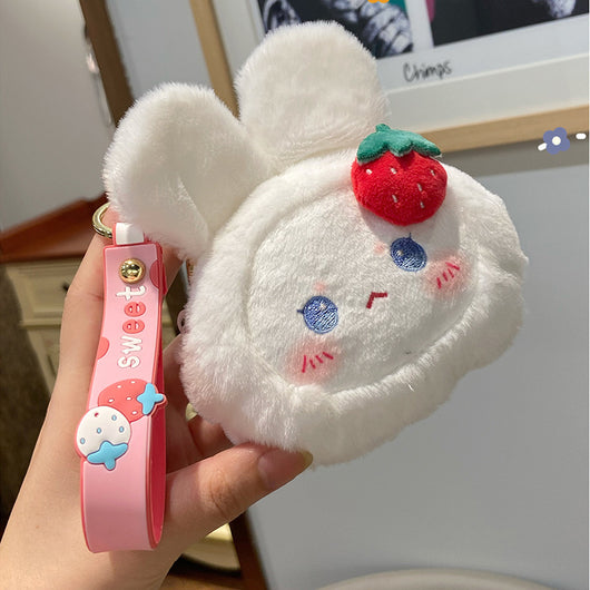 Monedero Peluche Adorable con Llavero Cartoon para Mochila Escolar - Image 4