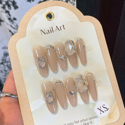 Uñas Postizas Desmontables Blancas para Otoño e Invierno - Image 3