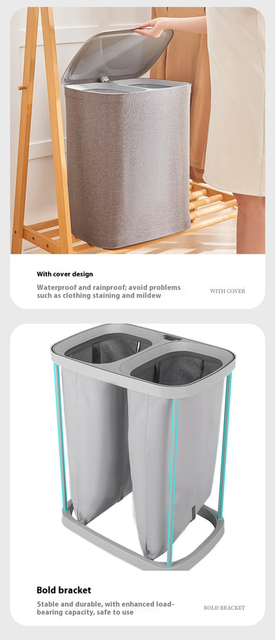 Canasta de Tela para Ropa Sucia con Tapa - Organizador Multifunción - Image 15