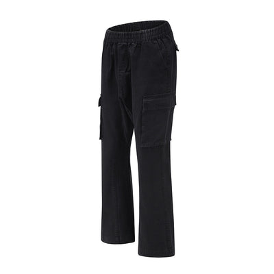 Pantalones Cargo Camuflaje Desgastado con Múltiples Bolsillos y Costuras de Trabajo - Image 10