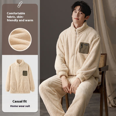 Pijama Talla Grande para Hombre de Manga Larga Cálido y Cómodo - Image 5