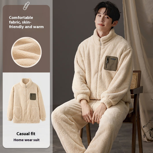 Pijama Talla Grande para Hombre de Manga Larga Cálido y Cómodo - Image 5