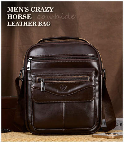 Mochila de Cuero Genuino para Hombre - Diseño Crossover Moderno - Image 19