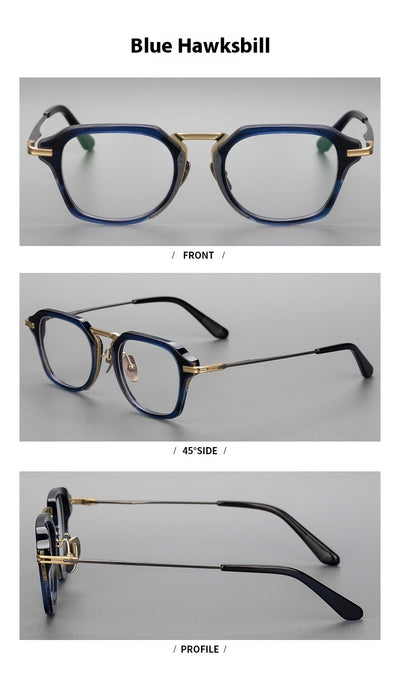 Gafas Retro de Titanio Puro con Montura de Lámina Metálica - Image 21