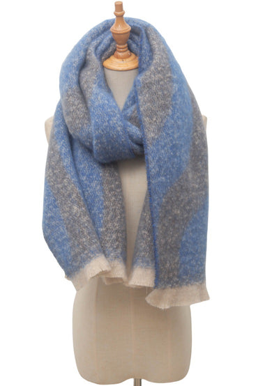 Bufanda Tejida Jacquard Otoño Invierno Estilo Europeo y Americano - Image 25