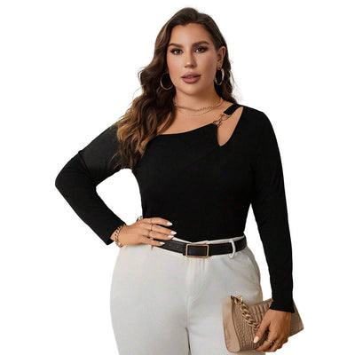 Blusa Manga Larga Slim Fit con Detalles Calados - Image 5