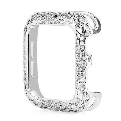 Protector Apple Watch 5 con Incrustaciones de Diamantes - Carcasa Hueca de Metal Retro - Image 6