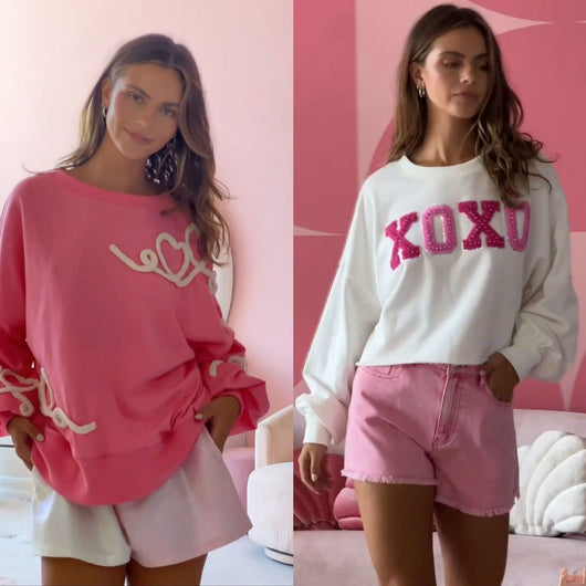 Blusa Holgada Bordada Versátil para Mujer