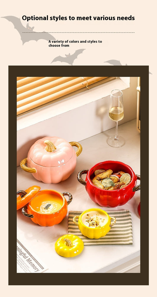 Sopera de Cerámica Decorativa Calabaza con Tapa - Image 21