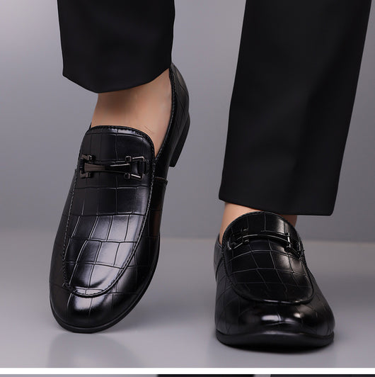 Zapatos de Cuero Ligeros Talla Grande Estilo Cuadros Lujo Premium - Image 18
