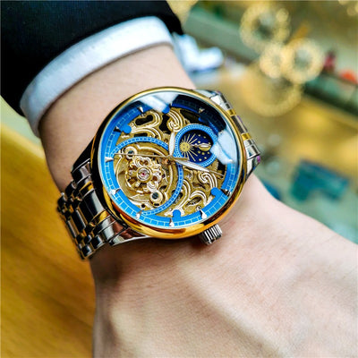 Reloj Mecánico Automático para Hombre con Esfera Luminiscente y Diseño Calado - Image 18
