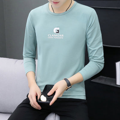 Camiseta Oversized de Algodón para Hombre - Manga Larga Suelta - Image 2