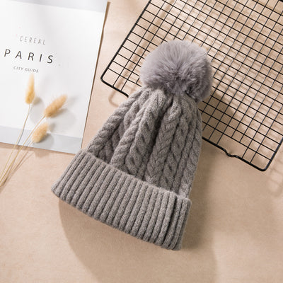 Gorro Invierno Mujer Lana Estilo Coreano Trendy - Image 3