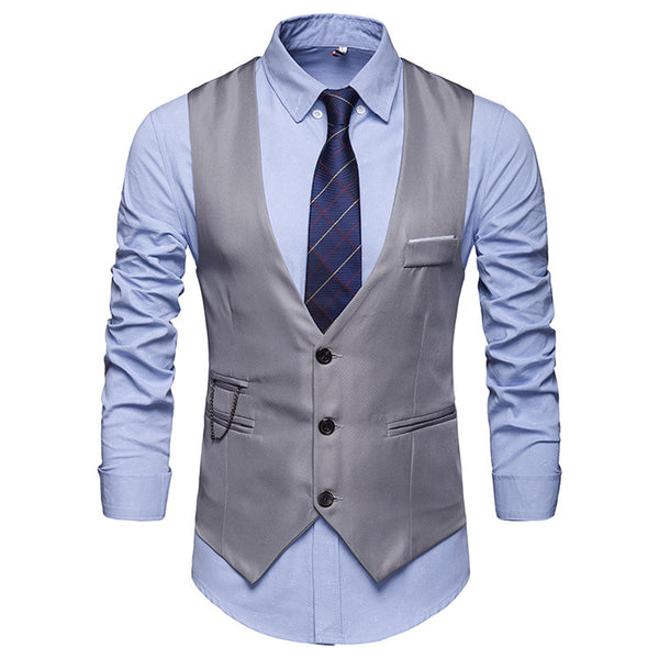 Chaleco Clásico Británico para Hombre Talla Grande