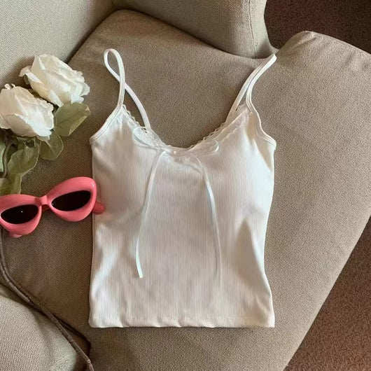 Camiseta Escote V con Moño Elegante para Mujer - Image 3
