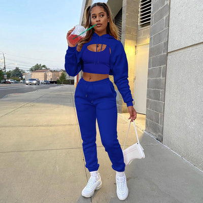 Conjunto de 3 Piezas: Sudadera con Capucha, Pantalón y Chaleco - Image 8