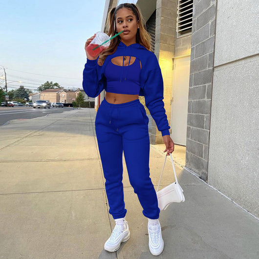 Conjunto de 3 Piezas: Sudadera con Capucha, Pantalón y Chaleco - Image 8