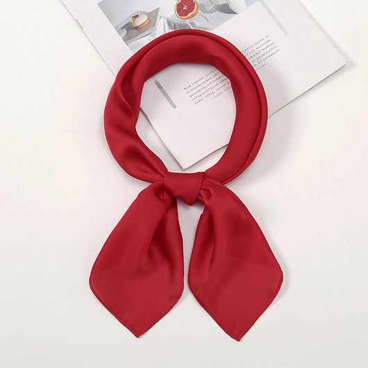 Pañuelo de Satén Liso Versátil y Elegante - Image 33