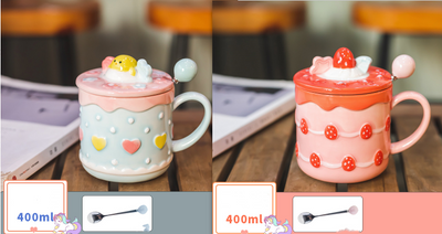 Taza de Café con Tapa, Cuchara y Caja de Regalo - Image 12