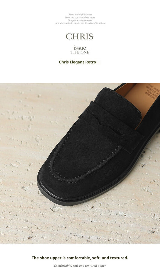 Zapatos de Tacón para Mujer en Piel de Oveja con Punta Cuadrada y Redonda Retro - Image 29