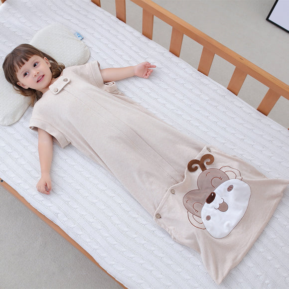 Saco de Dormir para Bebé de Algodón Puro Otoño e Invierno
