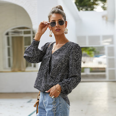 Blusa Manga Larga Floral Elegante - Estilo Sofisticado - Image 3