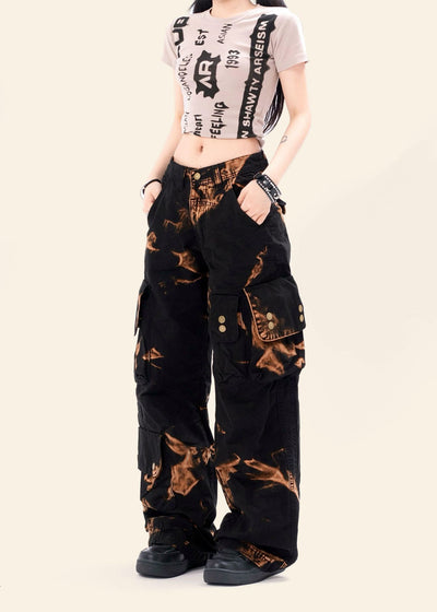 Pantalones Cargo Rectos Oversized Estilo Retro Otoñal - Image 15