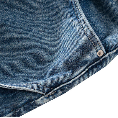 Pantalones Rectos Deconstructidos Lavado Industrial para Hombre - Image 12