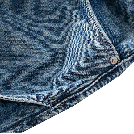 Pantalones Rectos Deconstructidos Lavado Industrial para Hombre - Image 12