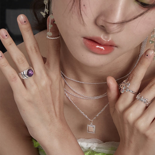 Anillo de Amatista Natural Elegante para Mujer - Image 10