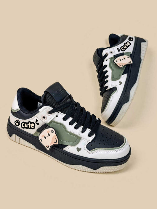 Tenis Casuales para Mujer con Combinación de Colores - Diseño Plano y Cómodo - Image 5