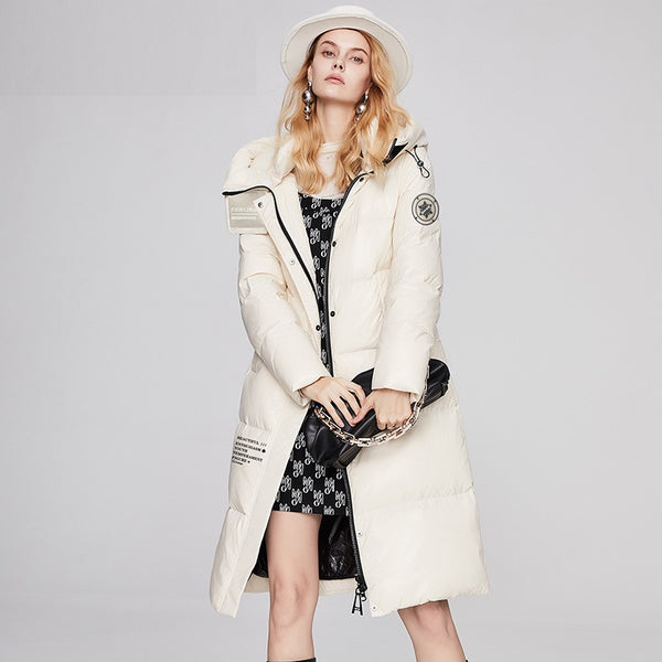 Chaqueta de Plumas 90% Gruesa para Mujer - Abrigo Térmico Premium
