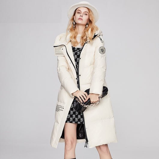 Chaqueta de Plumas 90% Gruesa para Mujer - Abrigo Térmico Premium