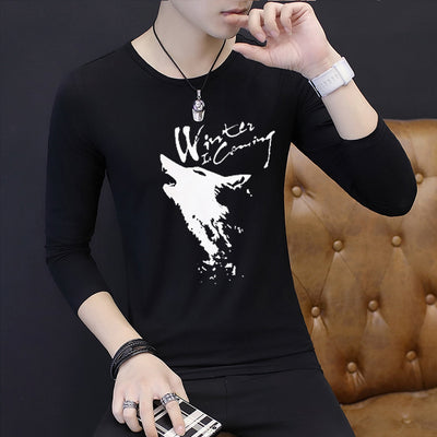 Camisa de Manga Larga Otoño Estilo Coreano para Hombre - Image 4