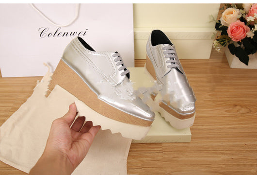 Zapatos para Mujer con Plataforma Tallada Impermeable y Cuña - Image 11