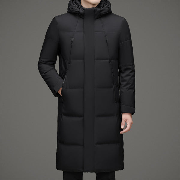 Chaqueta Acolchada de Pato con Gorro Desmontable - Abrigo Cálido Hombre