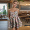 Vestido Corto Cintura Alta para Mujer