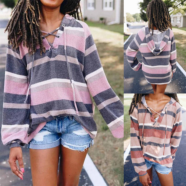 Blusa Suelta con Cordones Ajustables
