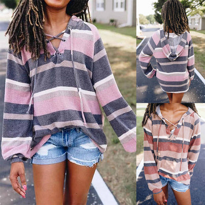 Blusa Suelta con Cordones Ajustables